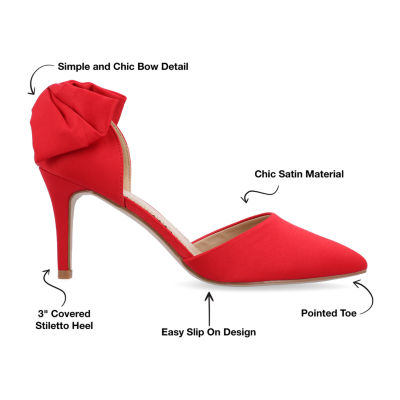 Journee Collection Womens Tanzi Pointed Closed Toe Stiletto Heel Pumps