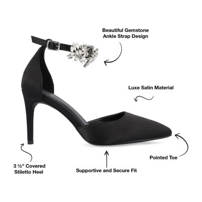 Journee Collection Womens Loxley Pointed Toe Stiletto Heel Pumps