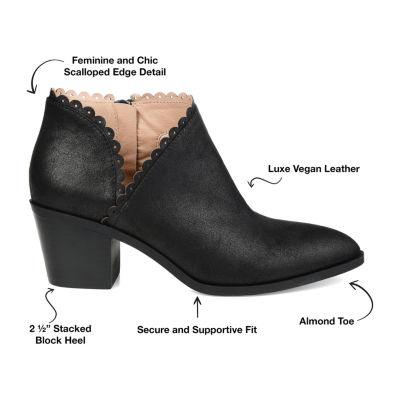 Journee Collection Womens Tessa Stacked Heel Booties