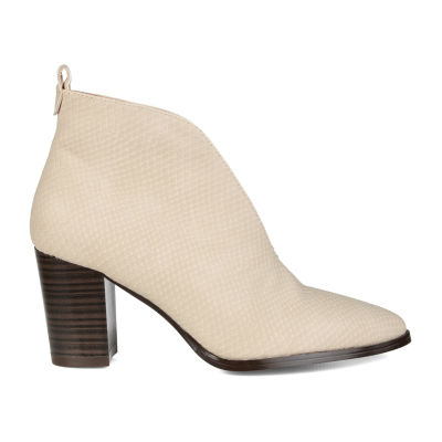 Journee Collection Womens Bellamy Stacked Heel Booties