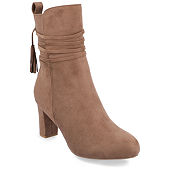 Sugar Womens Warrant Stacked Heel Booties