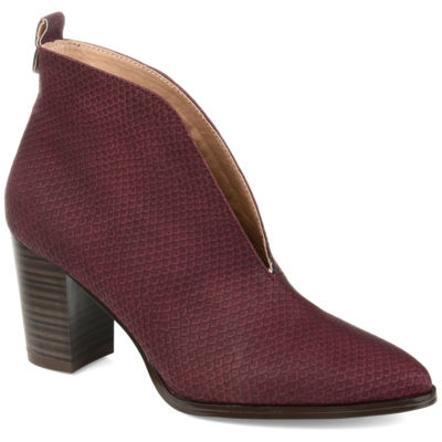 Journee Collection Womens Bellamy Stacked Heel Booties