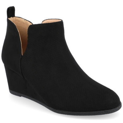 Journee Collection Womens Mylee Wedge Heel Booties