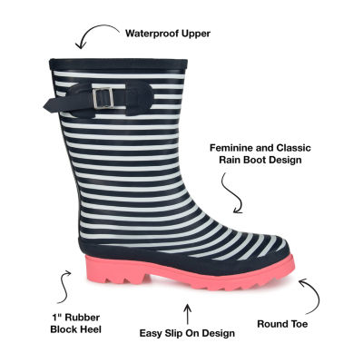 Journee Collection Womens Seattle Block Heel Rain Boots MainPlace Mall