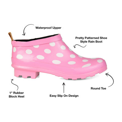 Journee Collection Womens Rainer Flat Heel Rain Boots