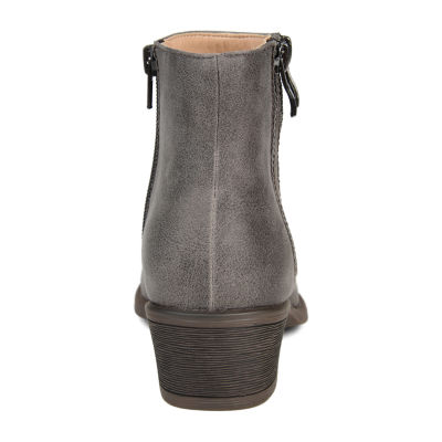 Journee Collection Womens Jayda Stacked Heel Booties