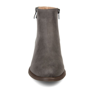 Journee Collection Womens Jayda Stacked Heel Booties