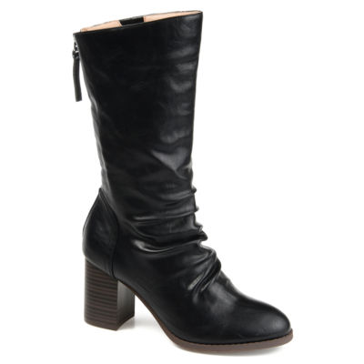 Journee Collection Womens Sequoia Stacked Heel Slouch Boots