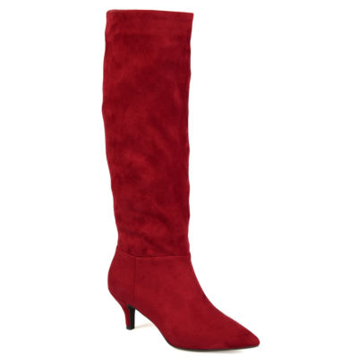 Journee Collection Womens Vellia Kitten Heel Over the Knee Boots