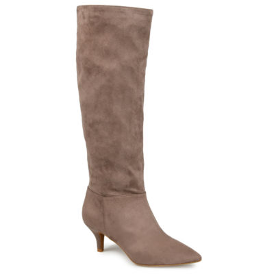 Journee Collection Womens Vellia Kitten Heel Over the Knee Boots