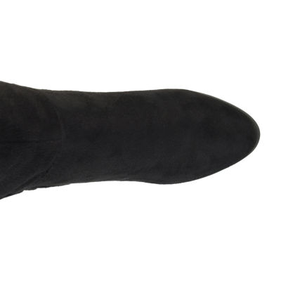 Journee Collection Womens Spritz Wide Calf Block Heel Dress Boots
