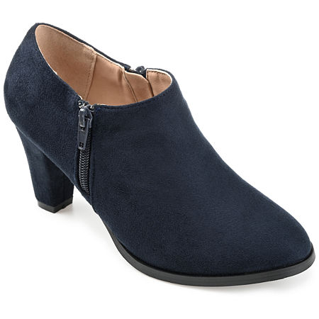 Journee Collection Womens Sanzi Kitten Heel Booties, 12 Medium, Blue