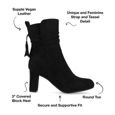 Journee Collection Womens Zuri Block Heel Booties