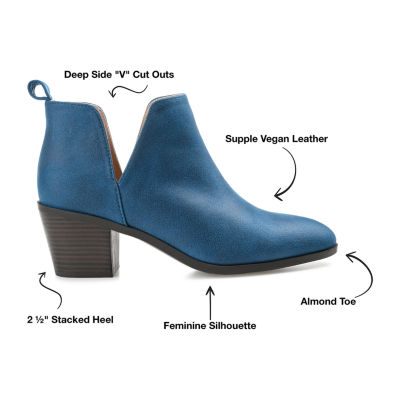 Journee Collection Womens Lola Stacked Heel Booties