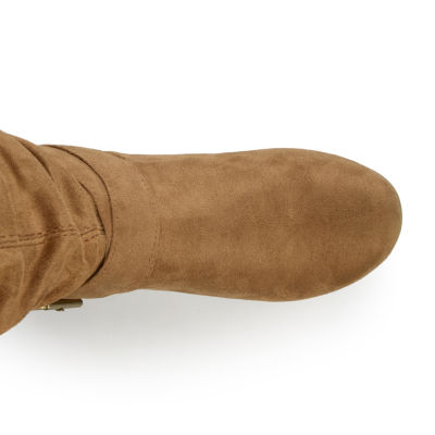 Journee Collection Womens Shelley Wide Calf Slouch Boots