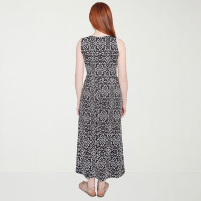 Larky Lark Womens Sleeveless Midi Medallion A-Line Dress