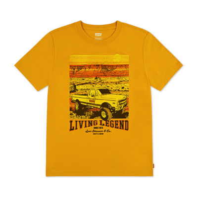 Levi's Big Kid Boys Crew Neck Short Sleeve Regular Fit Graphic T-Shirt