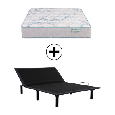 BeautySleep Dream Weaver 11.5" Firm Tight Top - Mattress + Adjustable Base
