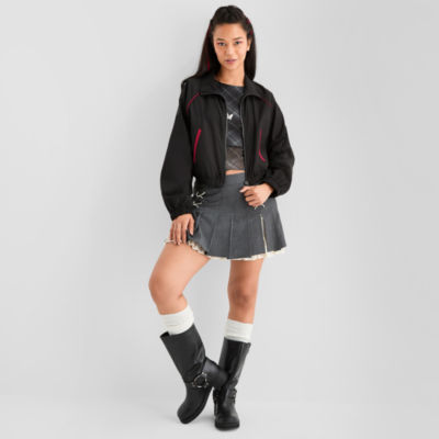 Joaquina for JCPenney Womens Juniors Lightweight Logo Utility Jacket