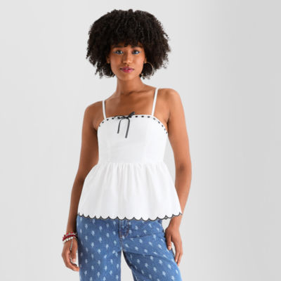 Joaquina for JCPenney Womens-Juniors Square Neck Tank Top