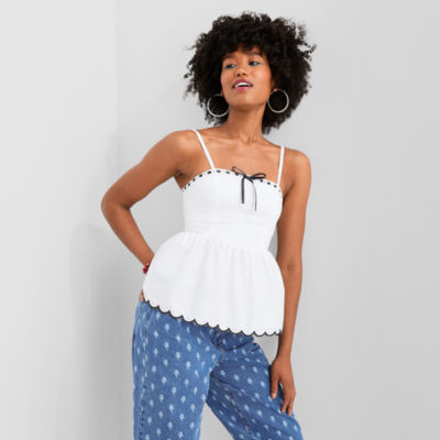 Joaquina for JCPenney Womens-Juniors Square Neck Tank Top