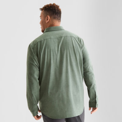 Stylus Mens Long Sleeve Regular Fit Big and Tall Button-Down Shirt