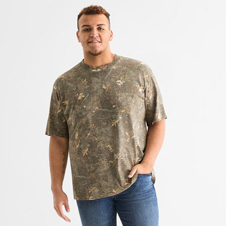 Arizona Mens Big and Tall Short Sleeve Boxy Fit Graphic T-Shirt, 3x-large Tall, Green