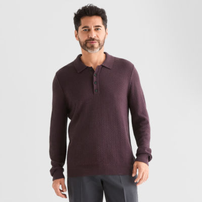 Stafford Mens Long Sleeve Pullover Sweater