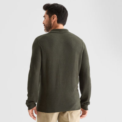 Stafford Mens Long Sleeve Pullover Sweater