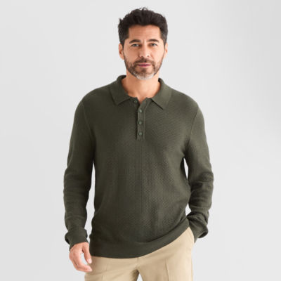 Stafford Mens Long Sleeve Pullover Sweater