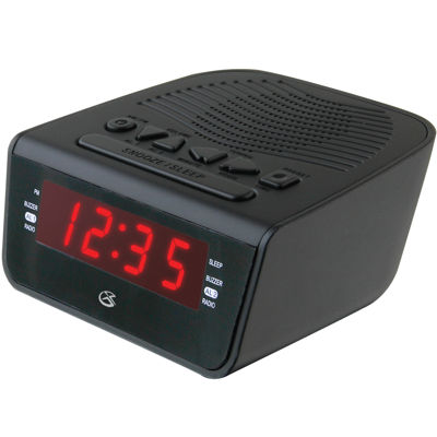 GPX® Dual Alarm AM/FM Clock Radio, Color Black JCPenney