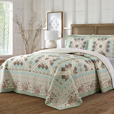 Laurel Manor Alyssa Bedspread, One Size, Blue