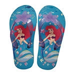 Disney Collection Little & Big  Girls Princess Ariel Flip-Flops