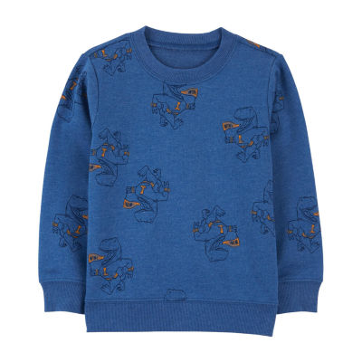 Carter's Toddler Boys Knit Crew Neck Long Sleeve Graphic T-Shirt