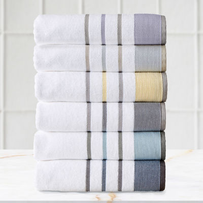 Linery Decorative Stripe 6-pc. Quick Dry Bath Towel Sets