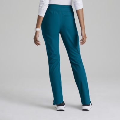 Barco One Bop597 Uplift 5-Pocket Mid-Rise Tapered Leg Womens Plus Tall Moisture Wicking Scrub Pants