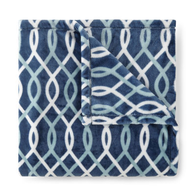 Home Expressions Velvet Plush Print Throw