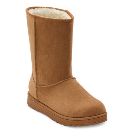 Image of Arizona Jean Co Womens Stratton Flat Heel Winter Boots, 10 Medium, Brown