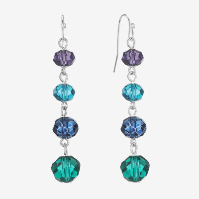 Liz Claiborne Beaded Linear Drop Earrings