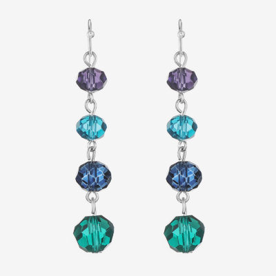 Liz Claiborne Beaded Linear Drop Earrings