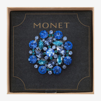 Monet Jewelry Cluster Glass Pin