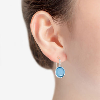 Liz Claiborne Beaded Womens Round Drop Earrings