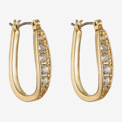 Liz Claiborne Glass Hoop Earrings