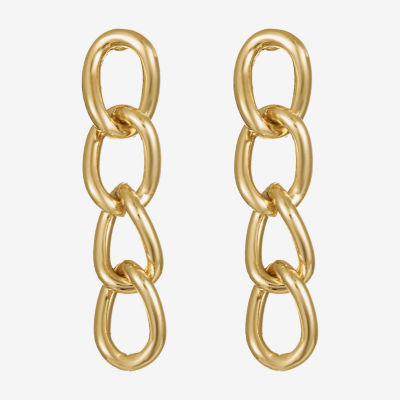 Liz Claiborne Linear Glass Drop Earrings