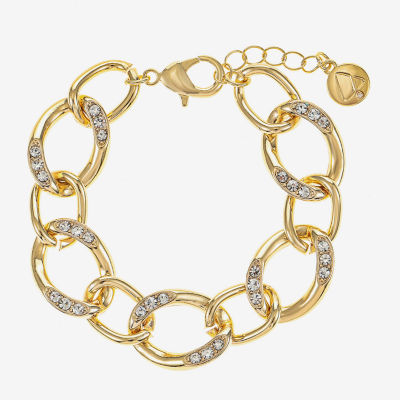 Liz Claiborne Glass Cable Link Bracelet