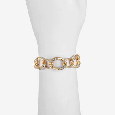 Liz Claiborne Glass Cable Link Bracelet