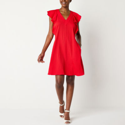 Studio 1 Womens Sleeveless Shift Dress