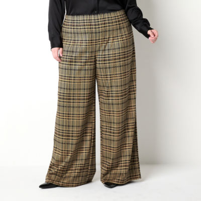 Worthington Plus Womens Wide Leg Pant