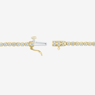 (H / I1) 1 CT.T.W. Lab-Grown Diamond 10K Gold Tennis Bracelet