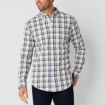 Ralph Lauren Classic Fit Long Sleeve Button-Down Striped Shirt, Women's Size Medium cotton white type Vintage Second Hand